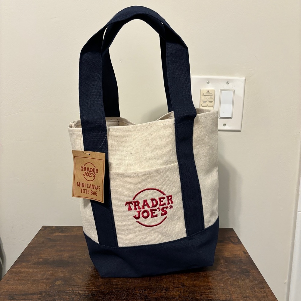 Trader Joe’s Mini Canvas Tote Bag - Navy